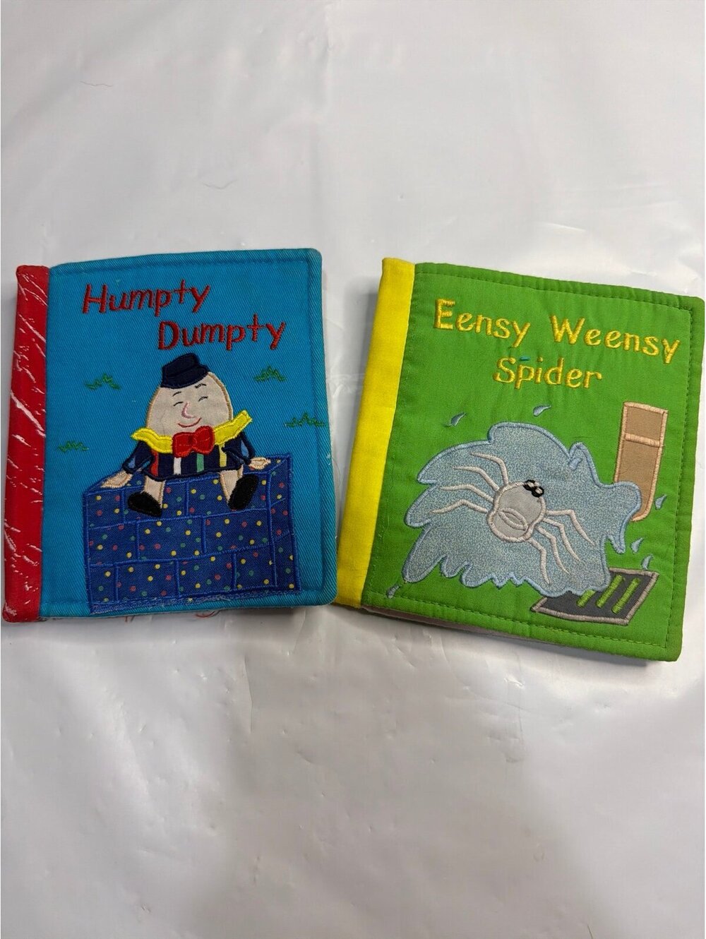 Two Vintage Homemade Nursery Rhyme Books